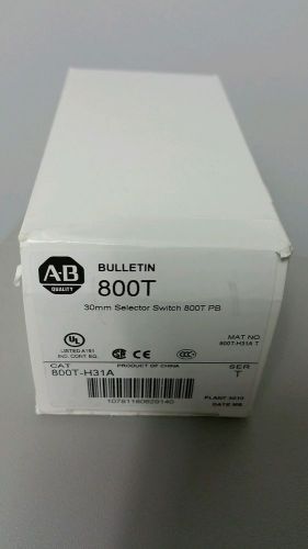 Allen bradley 800t-h31a  selector switch new for sale