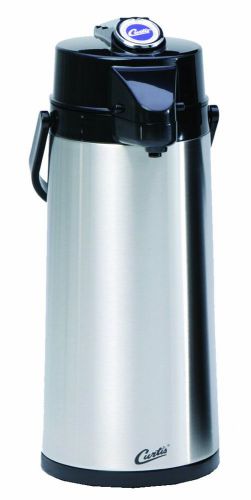 Wilbur Curtis Thermal Dispenser Air Pot, 2.2L S.S. Body S.S. Liner Lever Pump