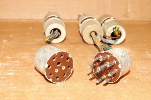 4 sets Vintage Cinch 9-pin Plug  (4 male + 4 female)