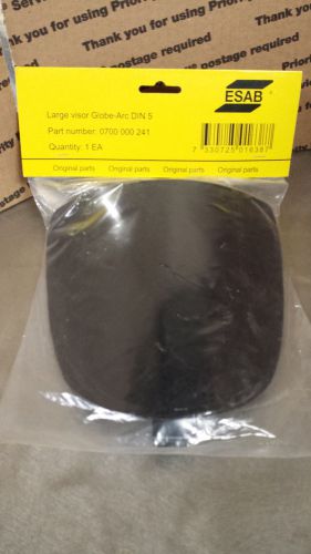 Esab large inner replacement lens for globe-arc helmet din 5 #0700 000 241 for sale