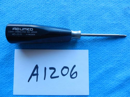Acumed Orthopedic 2.5mm Cannulated Hex Driver  HD-2515