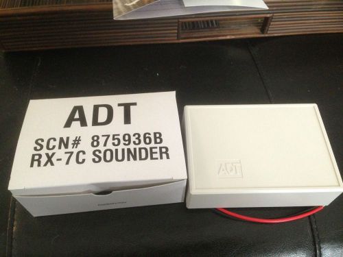 NEW ADT RX-7C Sounder Self-Contained Siren scn# 875936b