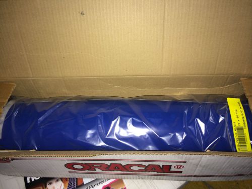 Oracal 651 g vinyl roll 15&#034;x50 yard blue for plotter for sale