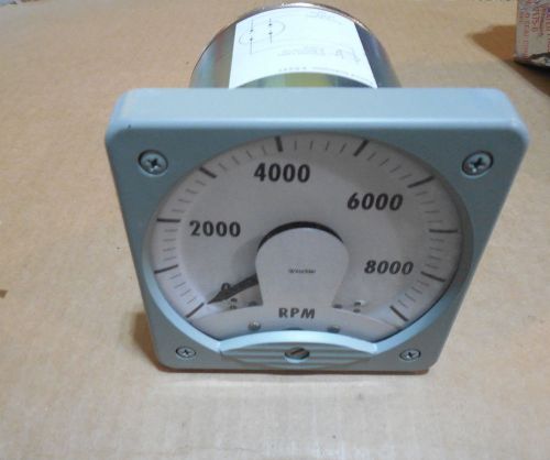 Hughes Corp/ Weschler Instruments Speed Indicator 0 -9000 RPM Meter P/N KR-241
