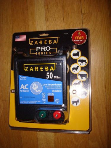 ZAREBA 50 MILE A/C POWERED ELECTRIC FENCE CONTROLLER - NEW - MODEL # EAC50M-Z