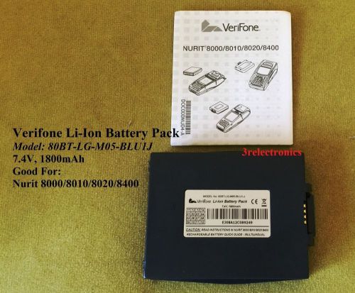 Verifone Li-Ion Battery Pack Model 80BT-LG-M05 for Nurit Wireless Terminal - NEW
