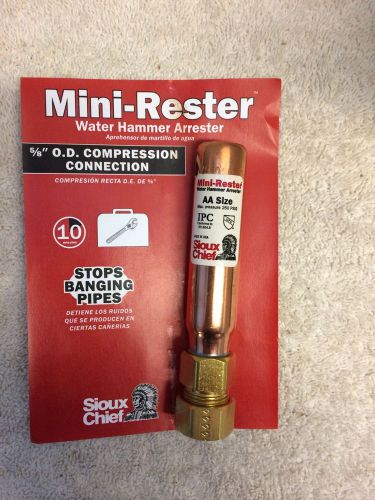 Sioux Chief  Mini-Rester water hammer arrester 5/8&#034; straight compression