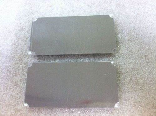 10 silver aluminum engraving machine plaque &amp; trophy plates  2x4&#034; awards mvp for sale