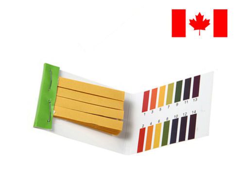 80 pH Test Strips Universal Litmus Test Paper Full Range 1-14 pH Meter Canadian