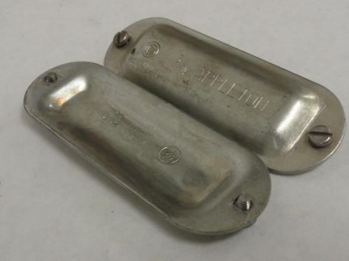 91936 Old-Stock, Appleton MDL-Unkn91936 LOT-2 Conduit Cover, 3/4&#034;