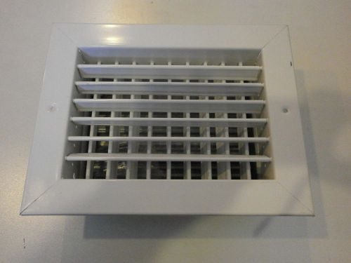 New Tuttle and Bailey T54 Dual Directional Wall Register 8&#034; x 6&#034; White