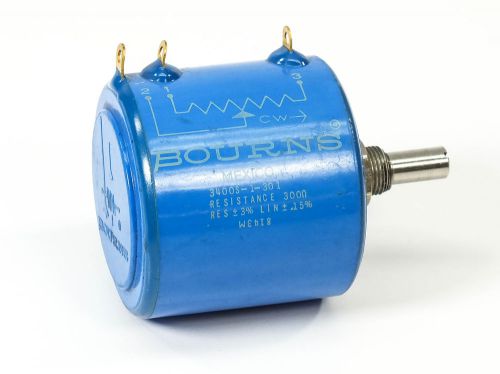 Bourns Series 3400Precision Potentiometer 0-300 OHM Resistance 3400S-1-301