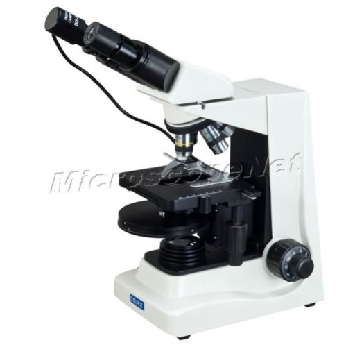 OMAX 40X-1600X Digital Compound Siedentopf Microscope+Phase Contrast Condenser