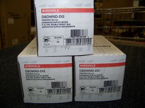 Wiremold DS4000 Series Downward Duplex Device 3 ea. # DSDWND-DG New