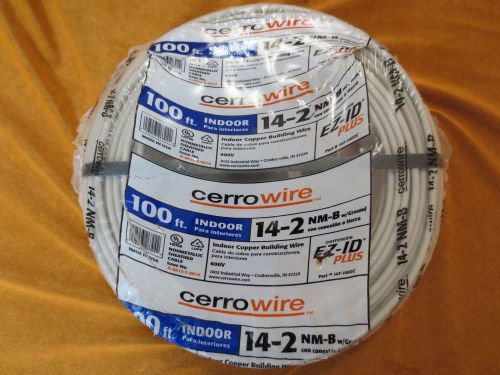 Cerro Wire  14-2 NM-B w/Ground 100 Ft.  New