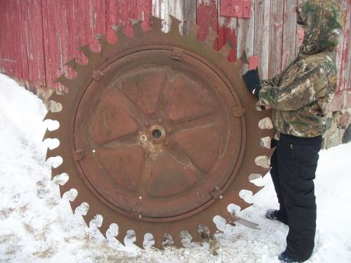Vintage 52 Inch Blade Cabin Home Farm Industrial Sawmill Decor