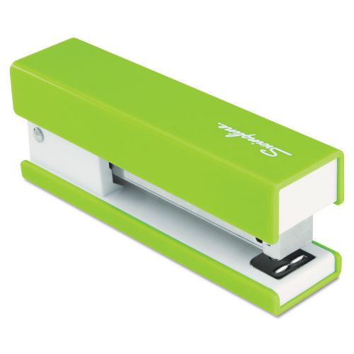 Half strip fashion stapler, 20-sheet capacity, green for sale