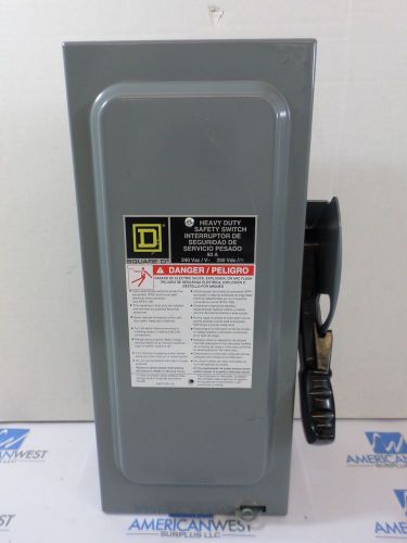 1 Used Square D H322N 60 amp 240 volt fusible nema 1 disconnect  ser F05