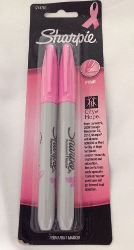 Sharpie Permanent Marker - Fine - Pink Ink - 2 / Pack - 1741763