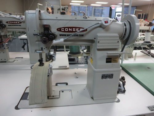 Consew 389rb-2 double needle postbed walking foot w/ large bobbin and reverse for sale