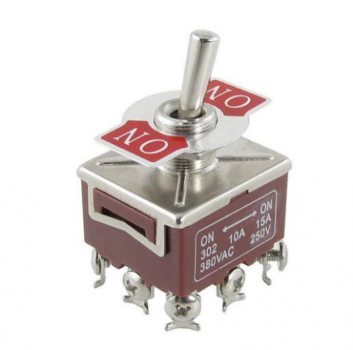 3P2T 3PDT ON/ON 2 Position 9 Pin Panel Mount Toggle Switch