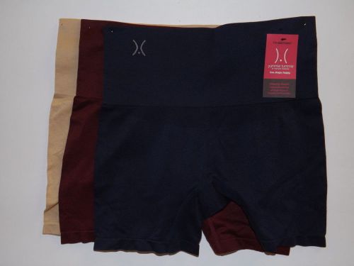 Yummie by Heather Thomson Seamless Shortie 3pk-Nude/Midnight/Port L