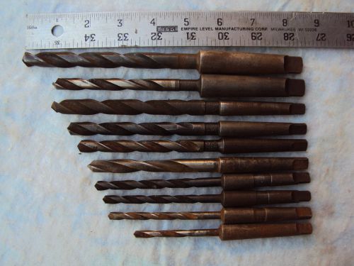 LOT OF 10 DRILL BITS  [ see photos ]