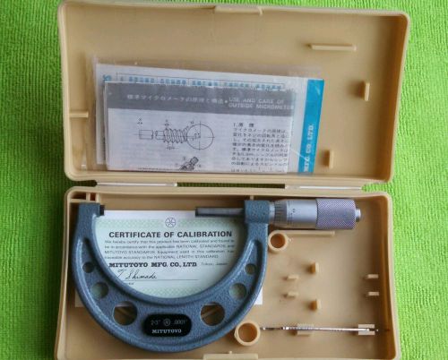 Mitutoyo  2 ~ 3&#034; .0001 outside micrometer model #103-115 machinist / toolmaker for sale