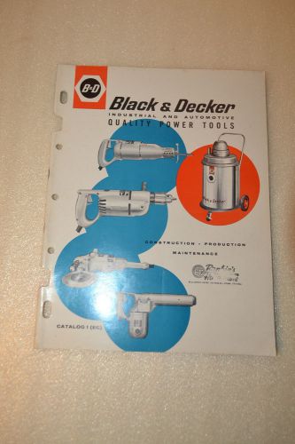 BLACK &amp; DECKER CATALOG Utility Power Tools (1961) (JRW #075) Grinder Drill