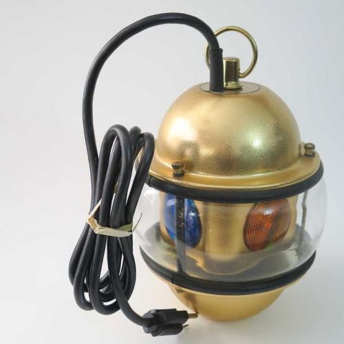 New vintage multicolor rotating lantern / lamp swiss golden beacon disco for sale