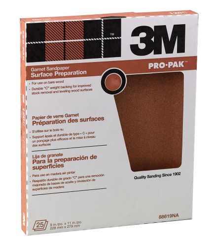 3m 9&#034; x 11&#034; 100c grit pro-pak™ surface preparation garnet sandpaper sheets for sale