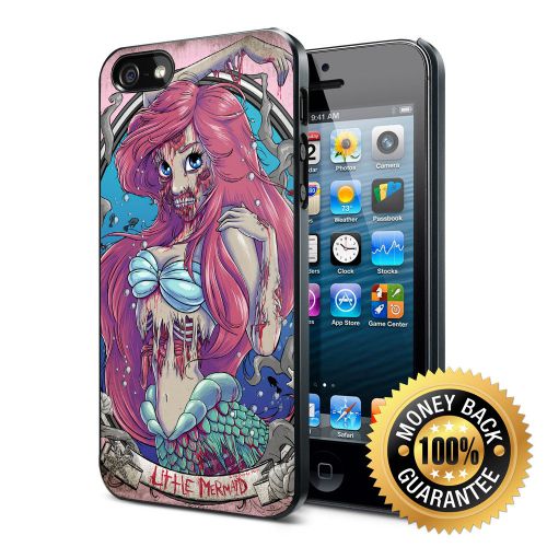 Litle Mermaid Disney Princess Zombie Art iPhone 4/4S/5/5S/5C/6/6Plus Case Cover