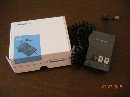 Plantronics vista m22 headset amplifier / 43596-40 /used for sale