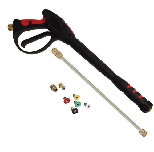 Quick disconnect pressure washer gun kit with wand and spray tip, 4000 psi new for sale