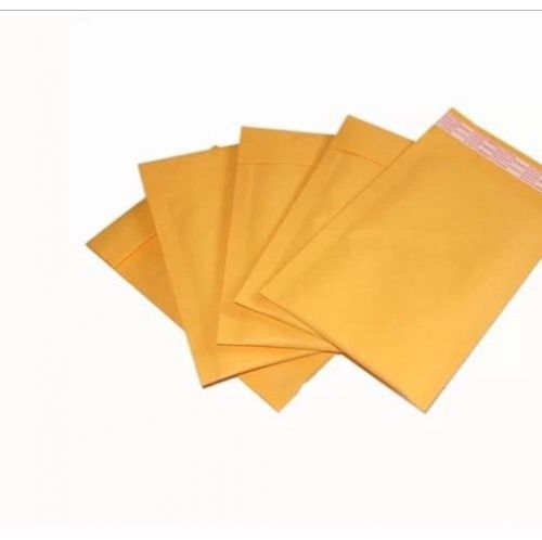 25 #000 Padded Bubble Mailers 4x8&#034; Kraft Envelopes 4 x 8&#034; Self Seal Shipping