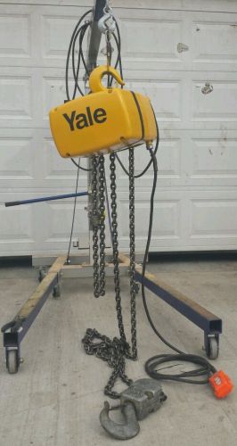 Yale 2 ton electric chain hoist 115/230 volts for sale