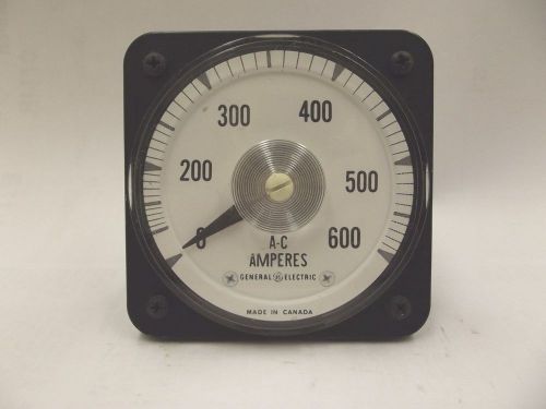 Ge ac ammeter 0-600 panel meter type ab-40 style 308017 for sale