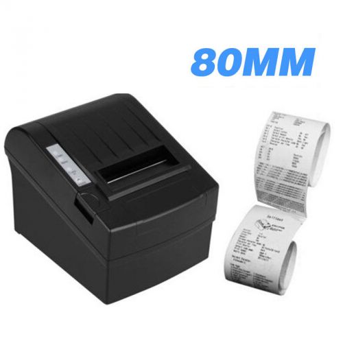 High speed pos thermal receipt printer 80mm auto cutter serial port/usb fs for sale