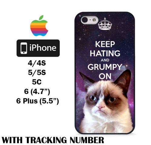 Keep Haiting Grumpy Cat Funny Meme Cool iPhone 4 4S 5 5S 5C 6 6 Plus Case Cover