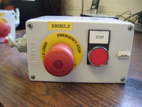 Emergency stop pushbutton m22-k01 with elfin enclosure for sale