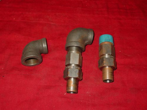 (6) stainless steel pipe fittings - 5/8&#034; for sale