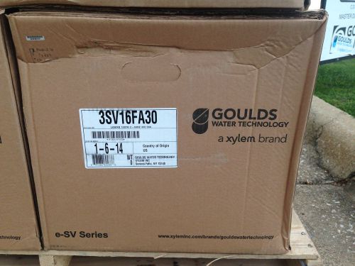 Goulds 3sv16fa30 16 stg esv ss vertical water pump liquid end grundfos cr3 cr 3 for sale