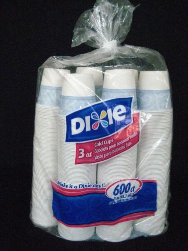 Dixie cold cups - 3 oz. - 600 count - new in package for sale