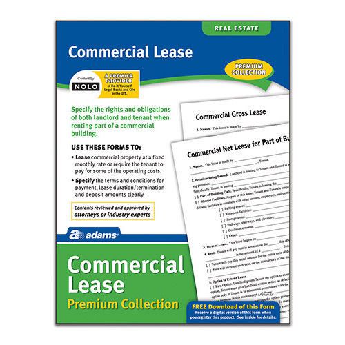 Adams Business Forms Commercial Lease Forms and Instructions Pack Set of 1728