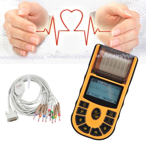FDA Portable Digital 1-channel Handheld Electrocardiograph ECG EKG Machine Sale