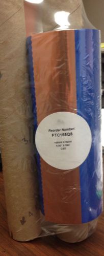 Compatible tec b670, 672, 872 wax/resin ribbon - 6.5&#034; x 984&#039; 165mm x 300m - new for sale