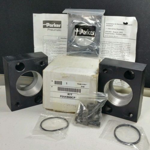 New parker p3n series modular port block kit 1.5&#034; pneumatic seal kit p3nkb9bcp for sale