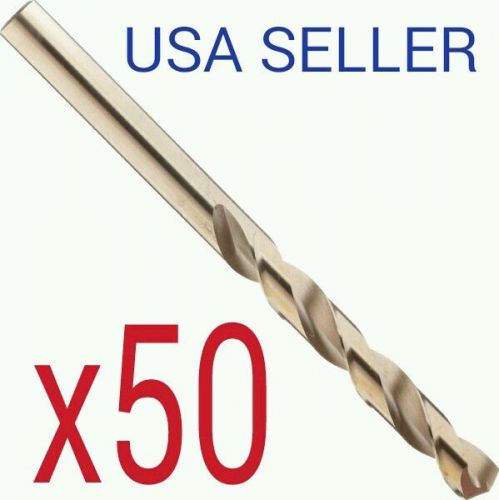 50 greenfield chicago latrobe 520 13/32 cobalt steel long drill bits 135 degree for sale