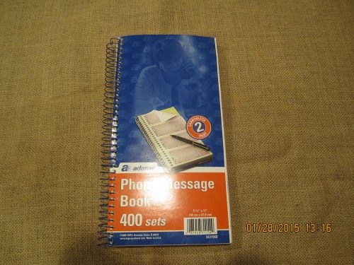 Adams Phone Message Book - 400 sets 2 parts each