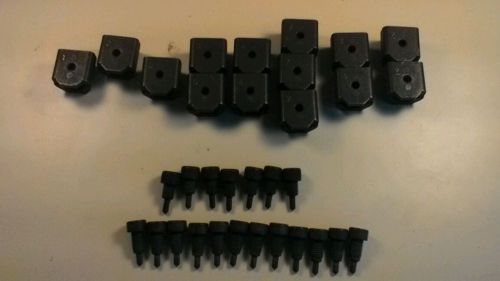 Lot of 14 Numbered Blade Clamps and 7 1/4&#034; and 12 3/8&#034; Blade Screws